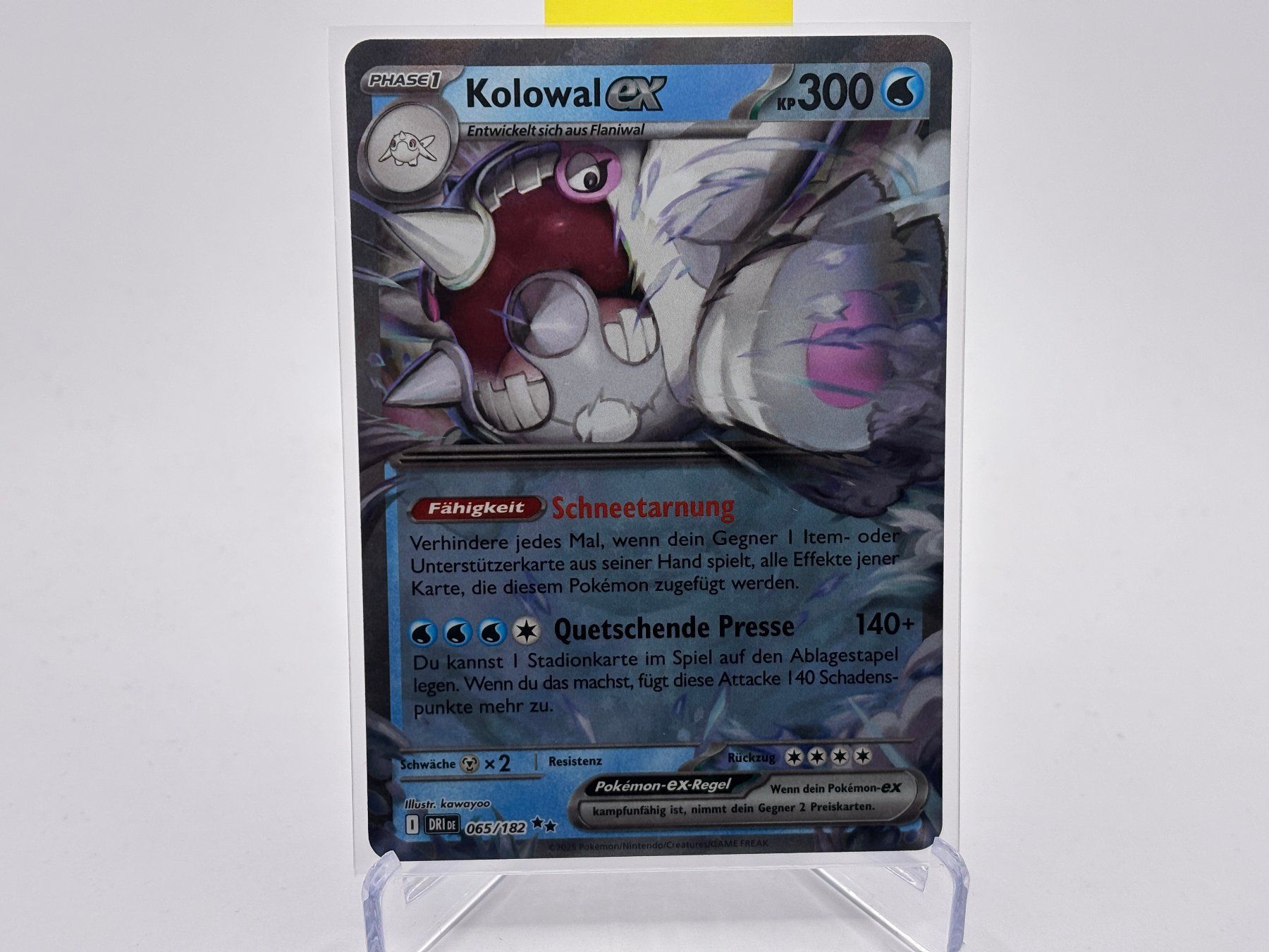 Pokémon Carte collezionabili: Ewige Rivalen - Kolowal ex  (DRI 65) - DE – Nuovo (secondo la descrizione) da Allschwil venduto da Bullach