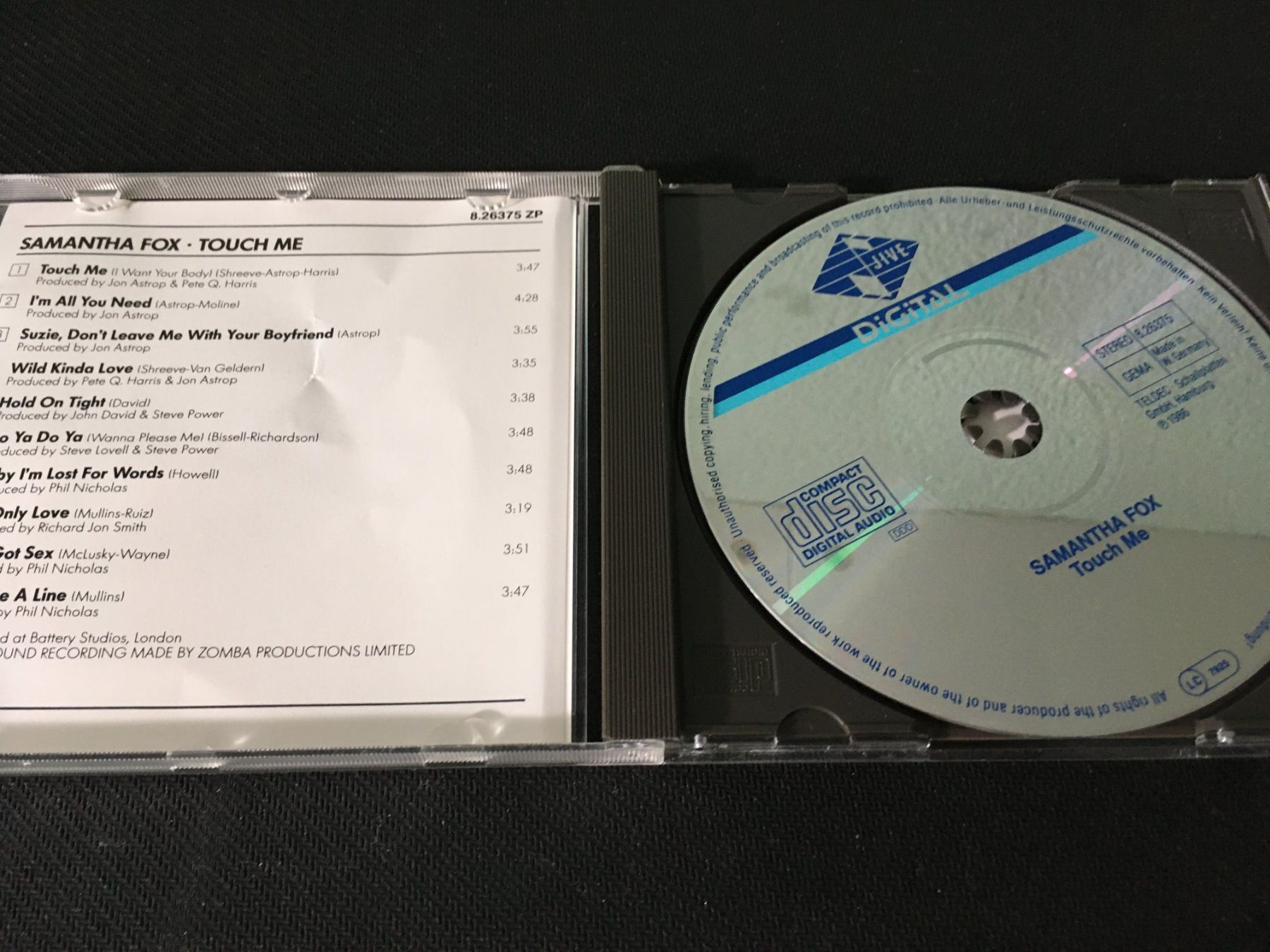 CDs: Samantha Fox - Touch me -CD- – Gebraucht aus St.Gallen von MedienJoe 1