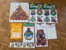 Diverse Fensterbilder, Weihnachtsbilder, Basteln, Deko