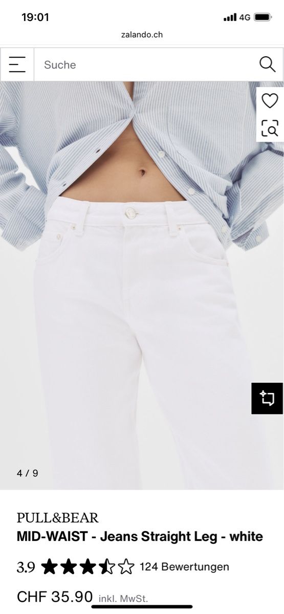 Pull&Bear Jeans: MID-WAIST - Jeans Straight Leg von Pull&Bear – Usato da Zürich venduto da fantasia69 5
