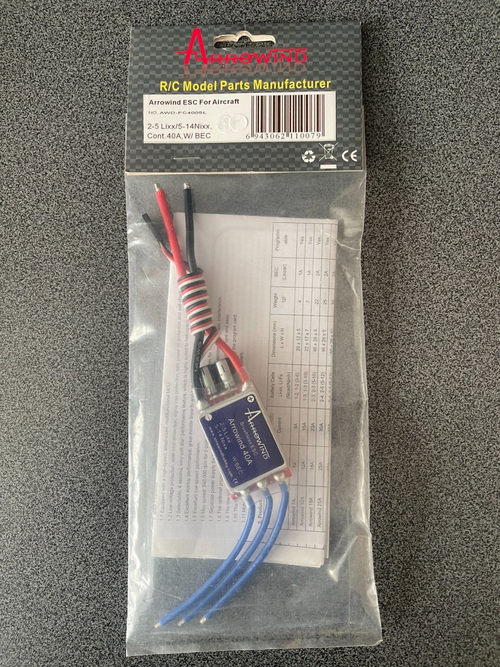 Componenti elettronici: NEU Arrowind Drehzahl Regler – Nuovo e nell'imballaggio originale da Goldau venduto da Onzerednez