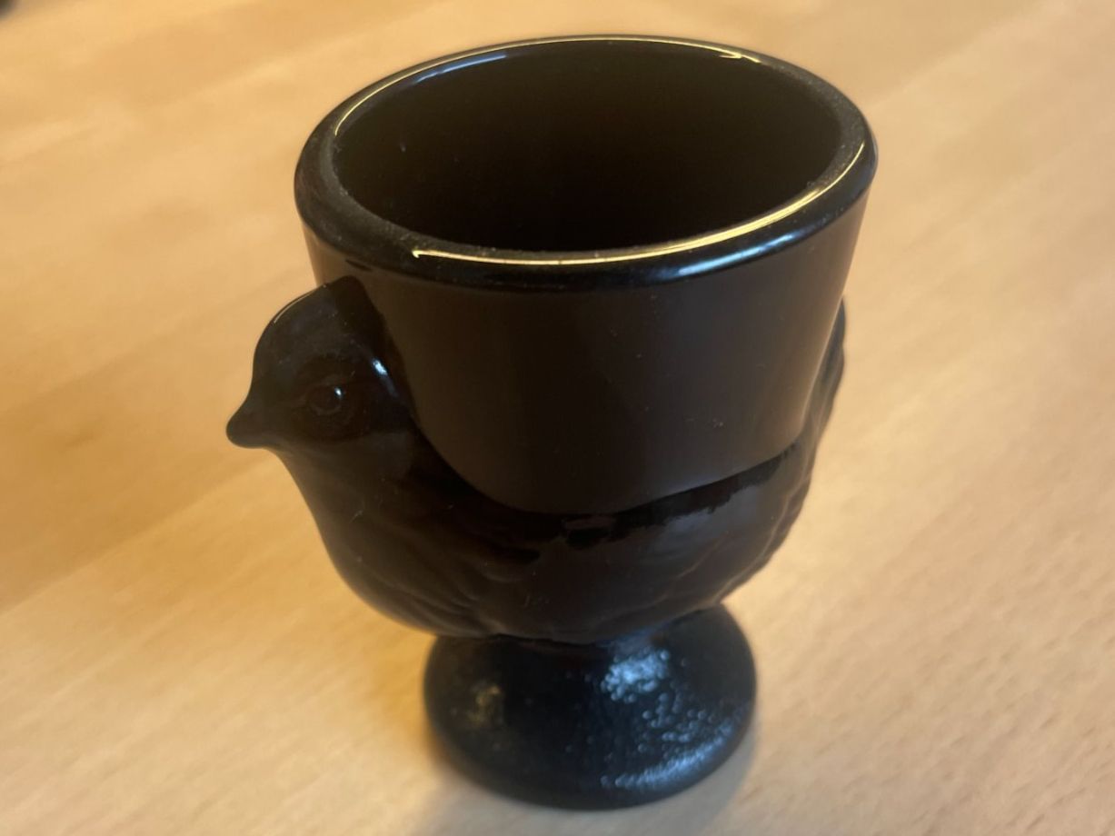 Altre Stoviglie: Schwarze Eierbecher, 5er Set, Vintage 70er – Usato da Domat/Ems venduto da 01Mani 2