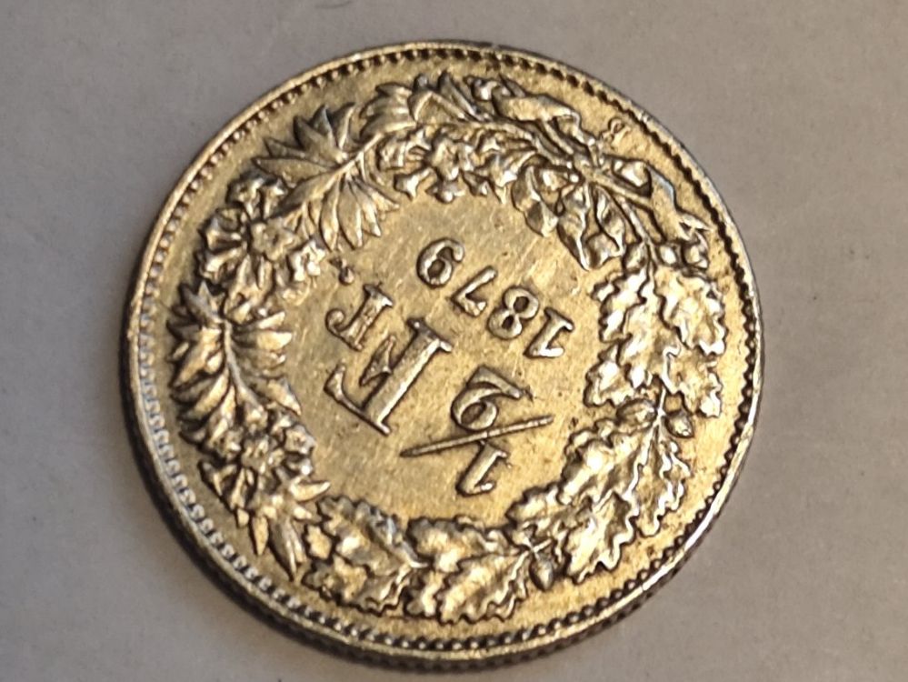 Tutti le monete: ==> 1/2Fr 1879 ss+ <== – Usato da Bern venduto da b.man_is_back 2