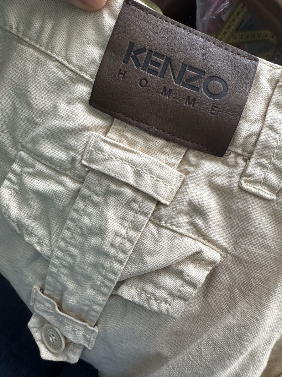Kenzo Pantaloni: Kenzo Homme Leinenhose – Usato da Obfelden venduto da cesarina10