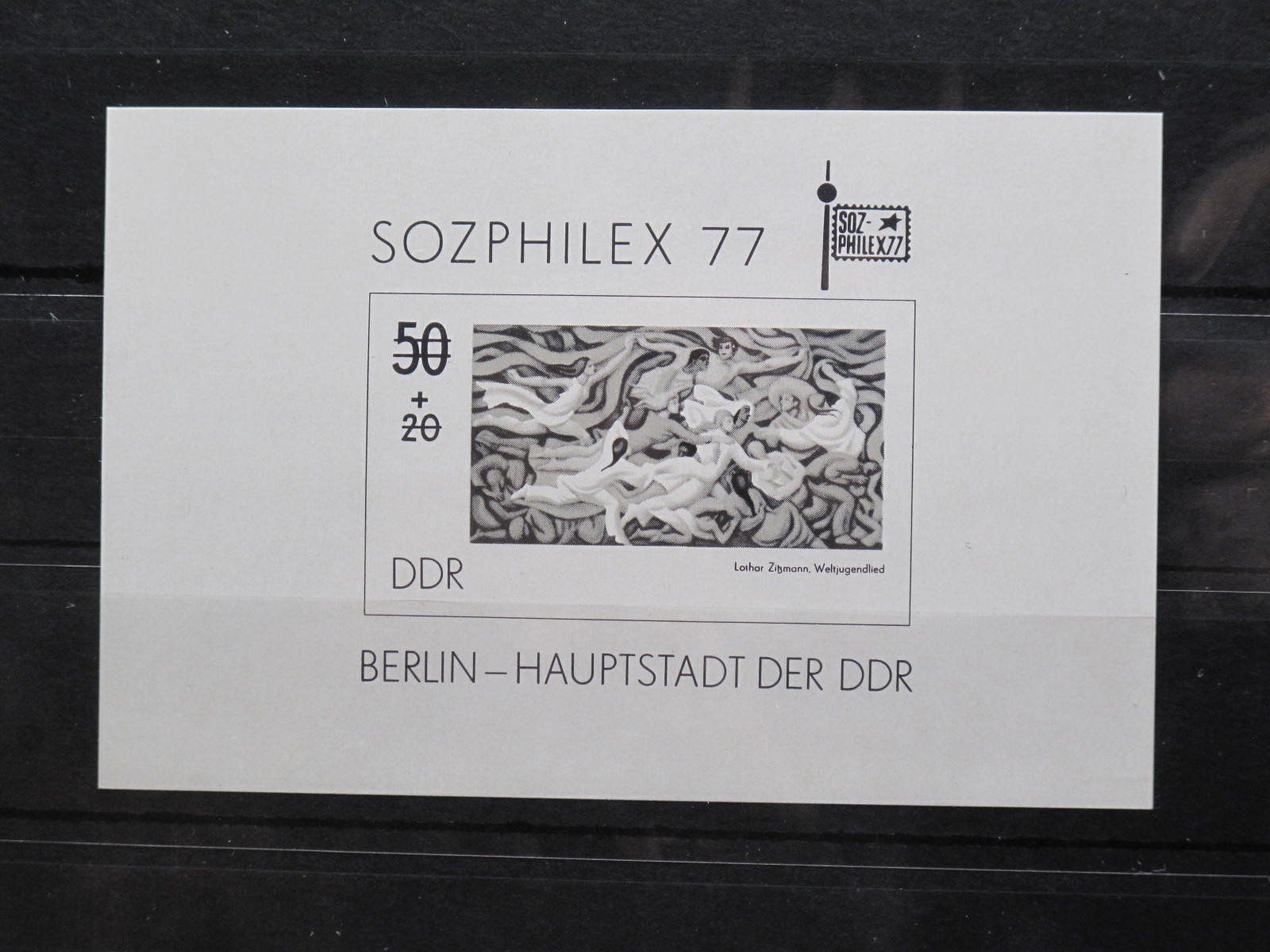 Tutti i francobolli: DDR 1977  Sozphilex Blk 48 ** Schwarz – Usato da Wil SG venduto da fva01