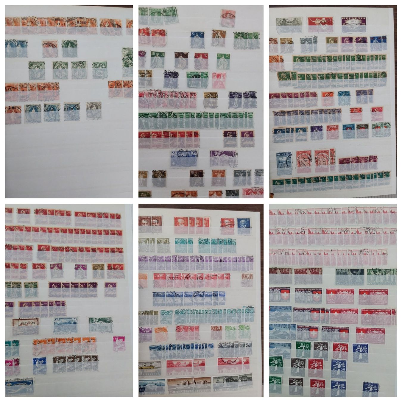 Alle Briefmarken: 4 Stk. CH Briefmarken-/Dublettenalben – Gebraucht aus Münchwilen AG von Nesar 6