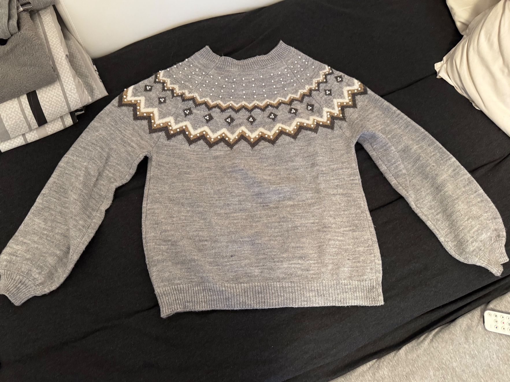 Pullover & Sweatshirts: Pull Springfield Gris Perles Taille L Hiver Chaud – Gebraucht aus Martigny von ber_tdz7 2