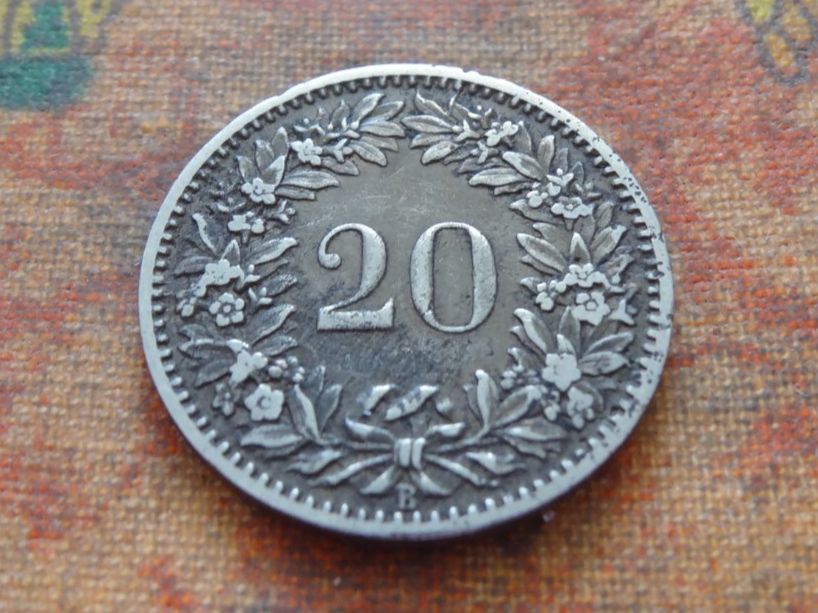 Tutti le monete: 20 Rp. 1896  (B) – Usato da Romanel-sur-Lausanne venduto da Swift13 1