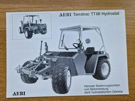 Original Prospekt Aebi TT88 Hydrostat