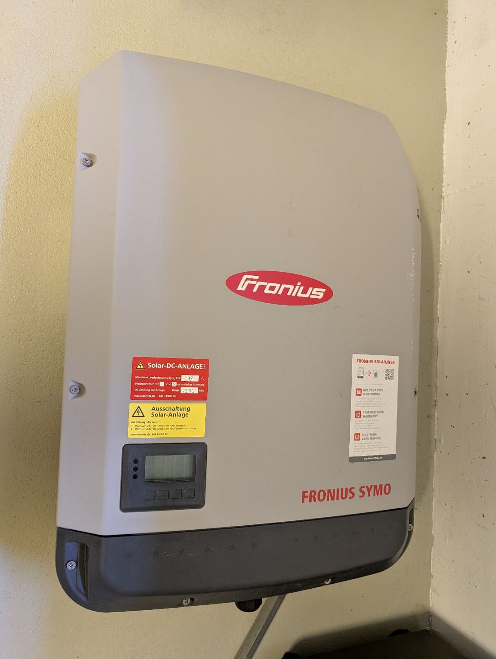 Fronius Inverter: Fronius Symo 17.5-3-M PV-Wechselrichter  – Usato da Ennetmoos venduto da Naturalborn