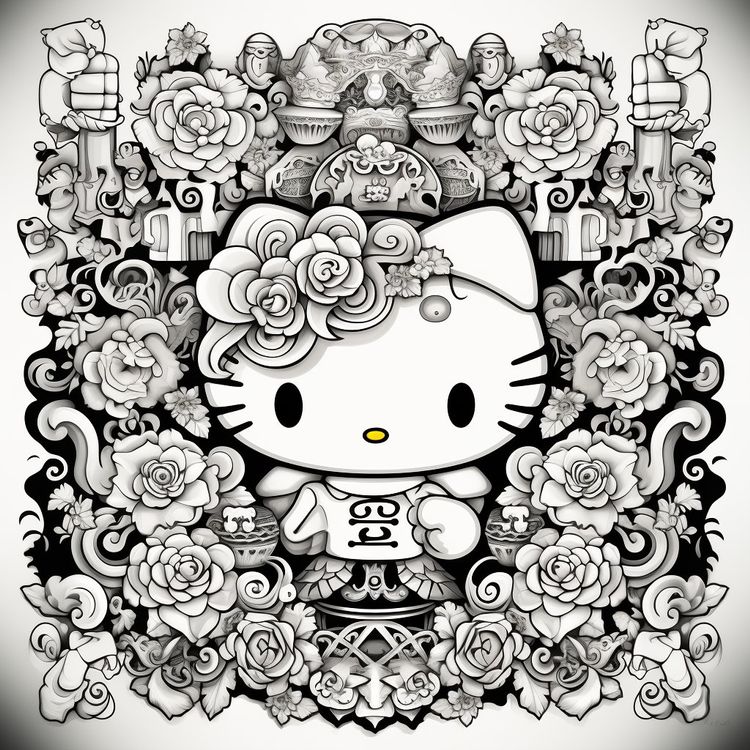 10 Hello Kitty Coloring Pages Monday Mandala: Unleash Your Creativity and Embrace Serenity