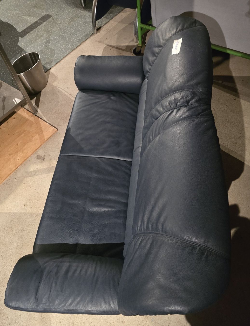 Divani: 2er Sofa Kernleder blau, Fa. Hummel – Usato da Rorschacherberg venduto da snOOpydOg11 1