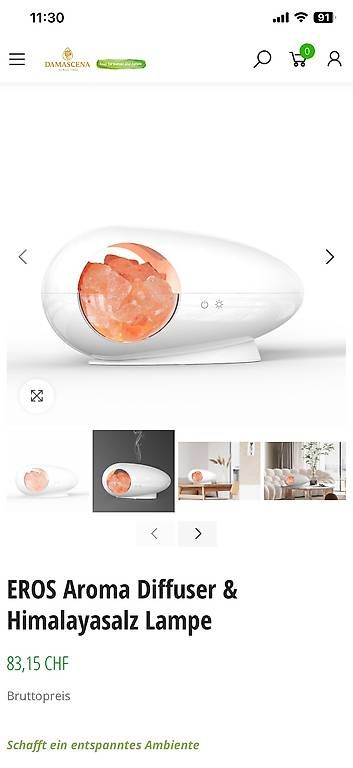 Lampade: Himalaya Salz Lampe – Usato da Glattbrugg venduto da Dvora123 3