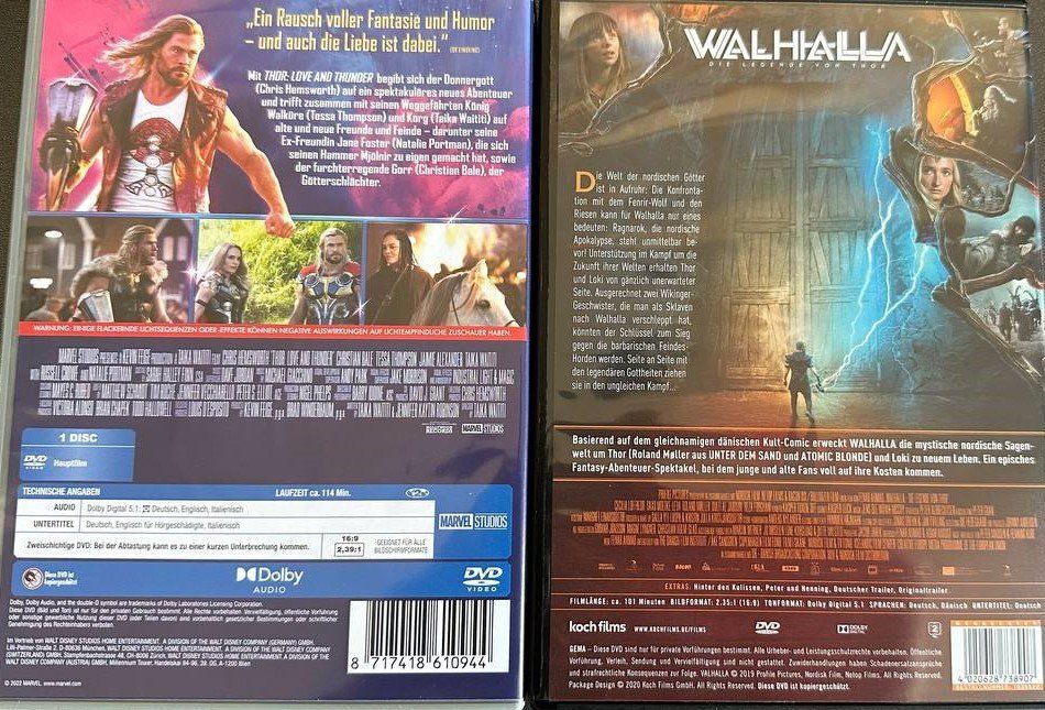 Alle DVDs: 5 Thor Filme DVD Sammlung Marvel Top Zustand – Gebraucht aus Beringen von Mantafisch1 3