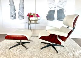 Lounge Chair mit Ottoman (Kirschholz)