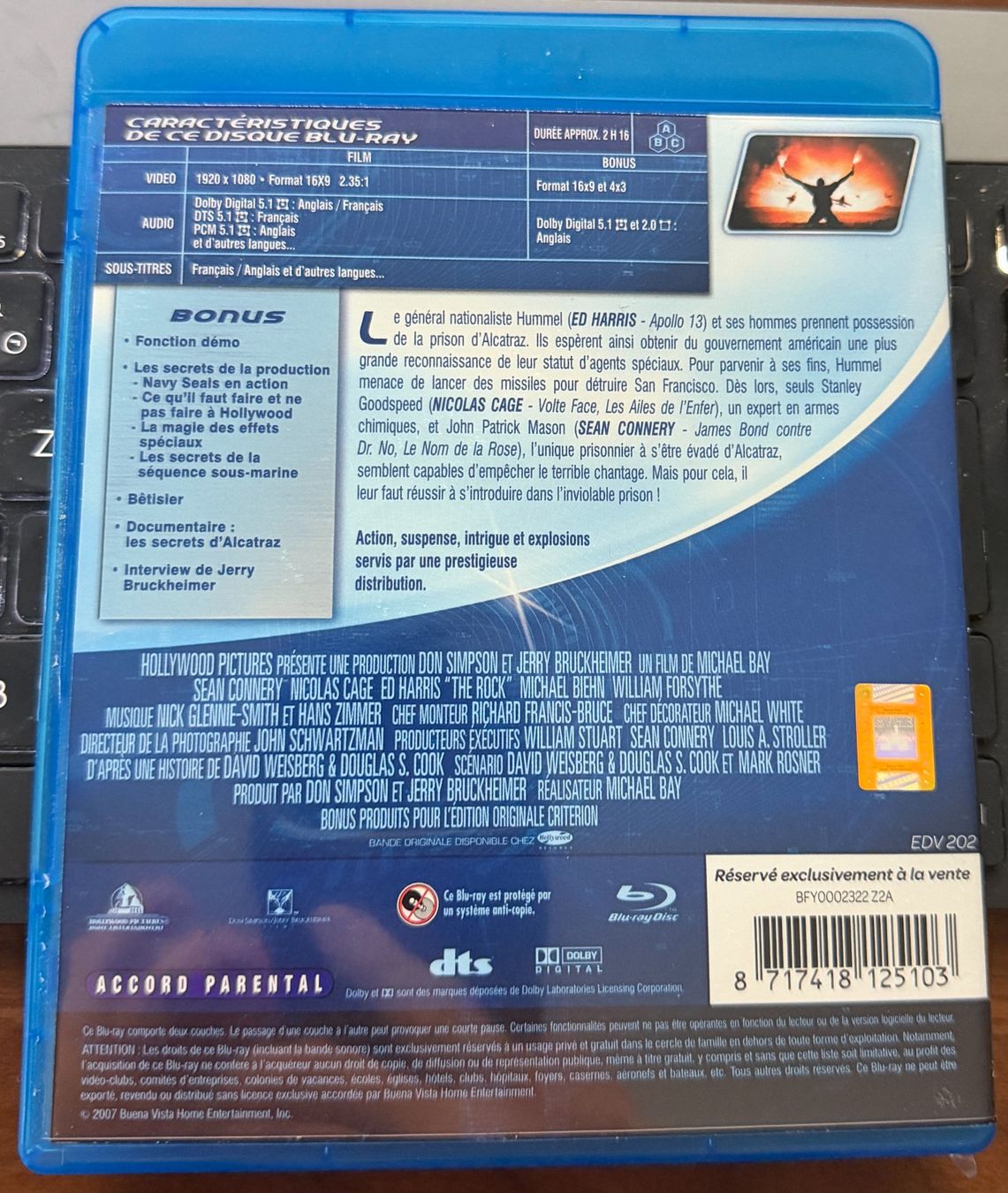 Tutti i DVDs: Rock (1996) - Blu-ray – Usato da Semsales venduto da __Florian__ 2