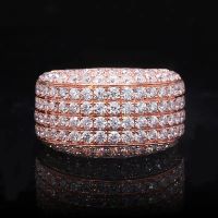Bague Argent S925 Moissanite Silver Ring 5.5 50.6