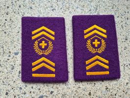 * Gradabzeichen Patten Set Hauptadjutant Militärjustitz *