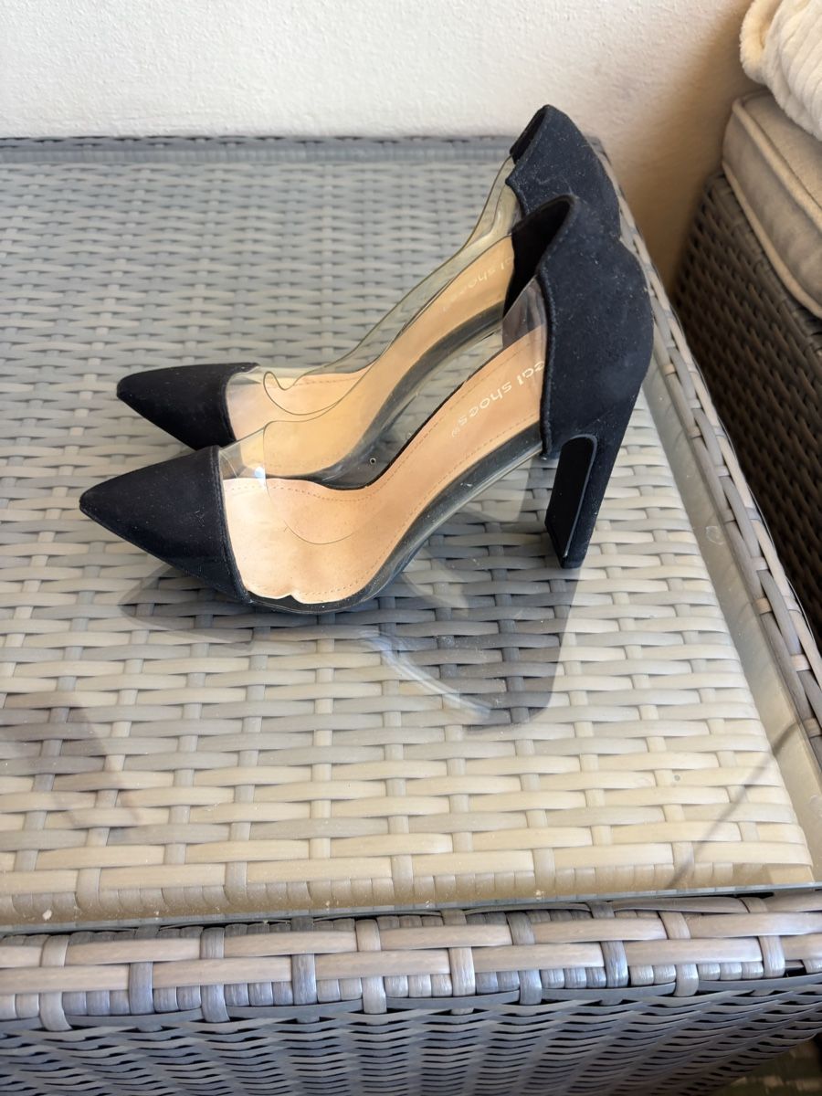 Chaussures femmes: Escarpins noire et transparent taille 37 – Neuf (Voir description) à Genève par ste_k6dj 1