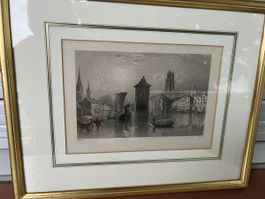 Original Stich Zürich 19-Jh