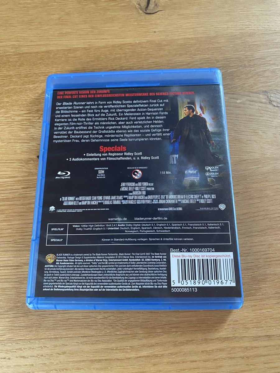 Tutti i DVDs: Blade Runner / Bluray / Harrison Ford – Usato da Herzogenbuchsee venduto da Christen3 1