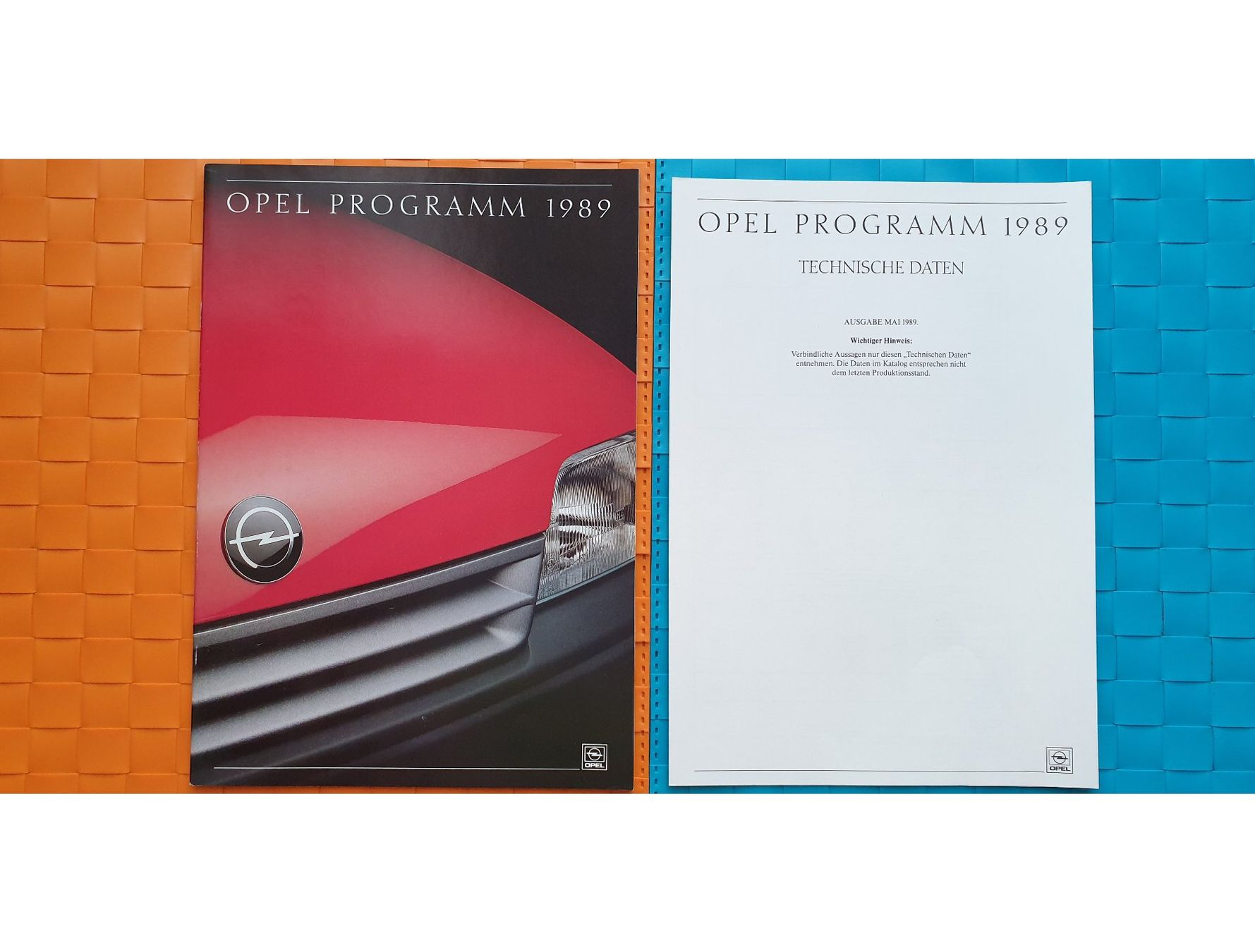 Opel Dokumente: OPEL PROGRAMM 1989 - SENATOR, KADETT - Prospekt / Katalog – Gebraucht aus Viganello von CARLiteratur 1