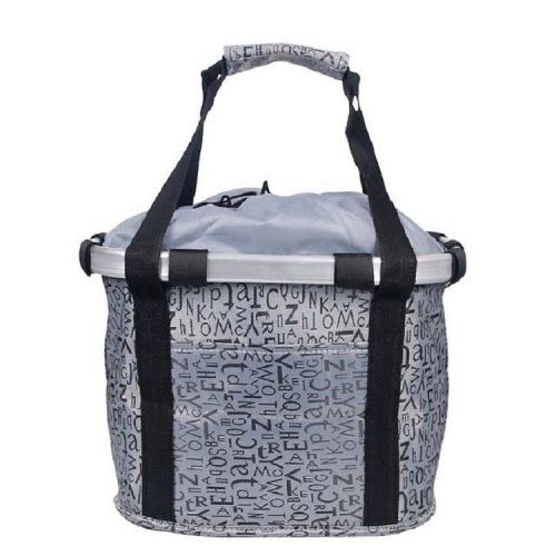 Panier De Vélo Pliable & Amovible - Noir, En Polypropylène Réglable - Idéal Pour Courses & Balades