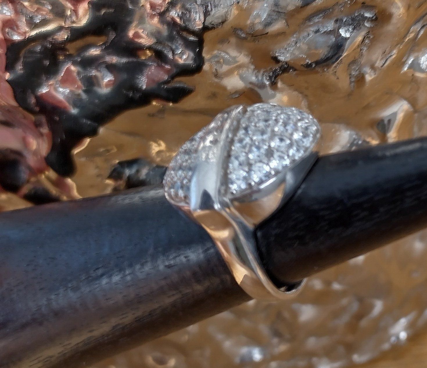 Ringe: GLITZER RING IN 925 SILBER – Gebraucht aus Romanshorn von BoutiqueA 6