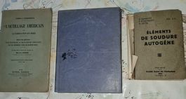 Soudure, Mécanique et Outillage/ 3 livres Anciens