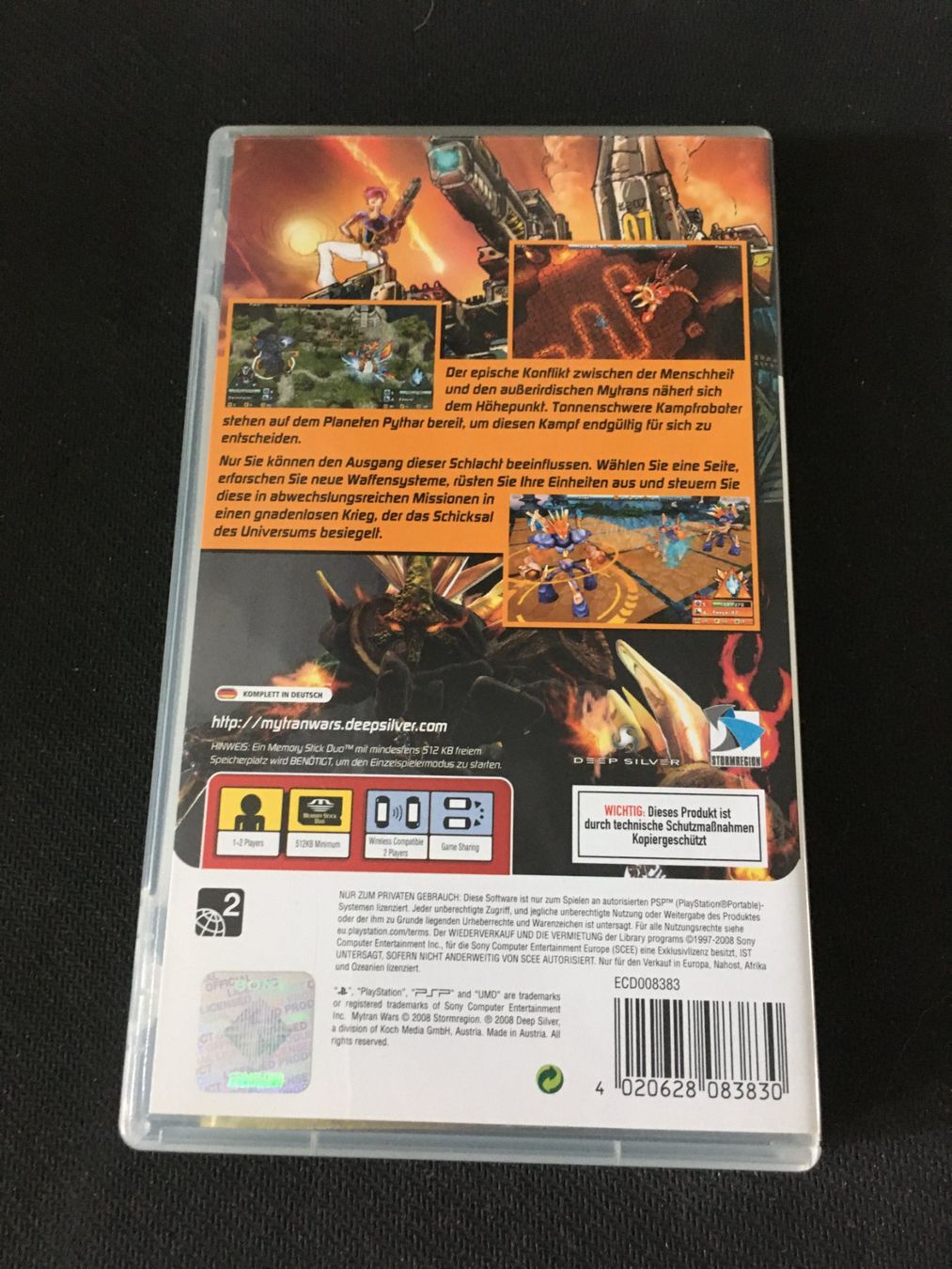 Sony Spiele: Mytran Wars für PSP – Gebraucht aus St.Gallen von sjosjo 1