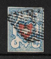 1851 Rayon I, Nr.17IIa T13 A3-O seltener Stein, Attest