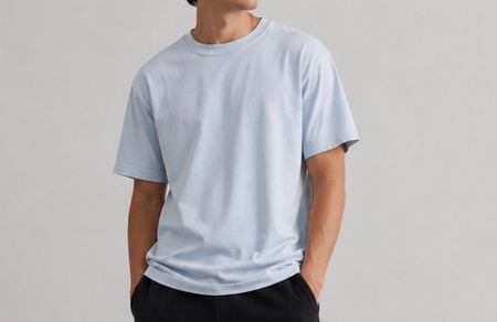 T-Shirt Mango M, bleu clair