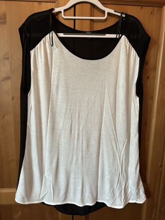 Tunique blanche et noir