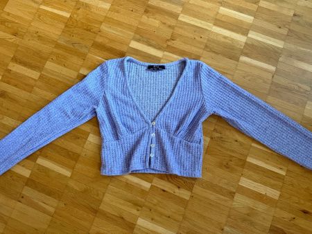 Top Langarm Gr.S Lila von Bershka stretch