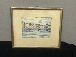 Aquarell aus dem Jahr 1934 Zürich
