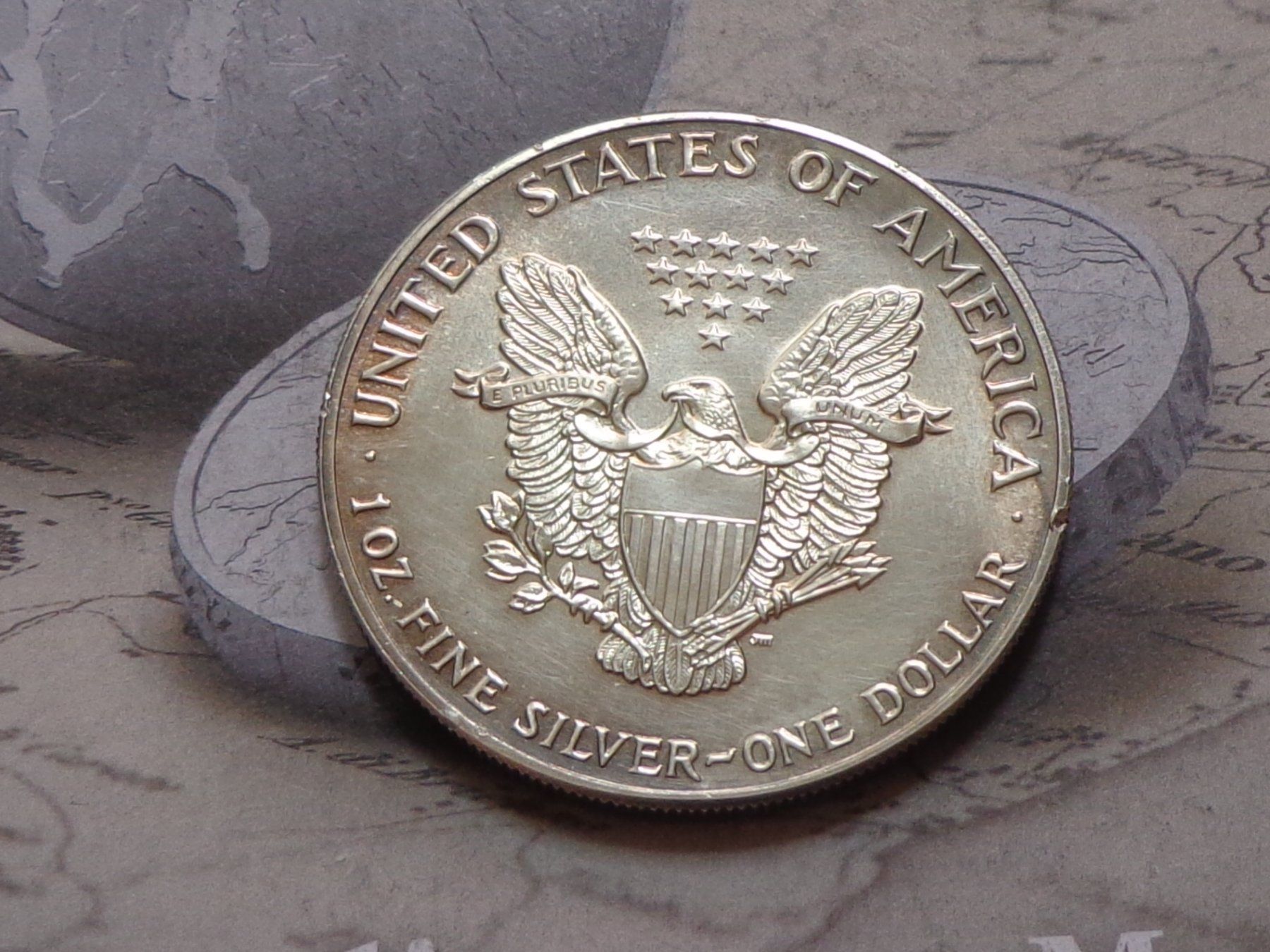 Toutes les monnaies: USA 1 oz 1987 Fine Silver .999 - "American Silver Eagle" – D'occasion à Pully par UCA01 1