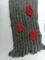 Warme Strick-Set: Schal, Handstulpen, Winter Accessoires