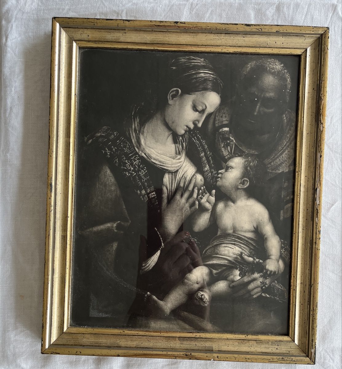 Foto & Immagini: Madonna mit Kind, gerahmtes Bild – Usato da St. Gallen venduto da reg_f8h8