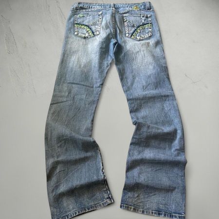 True ReligionJeans Damen blau Grösse M mit Stickerei getrage
