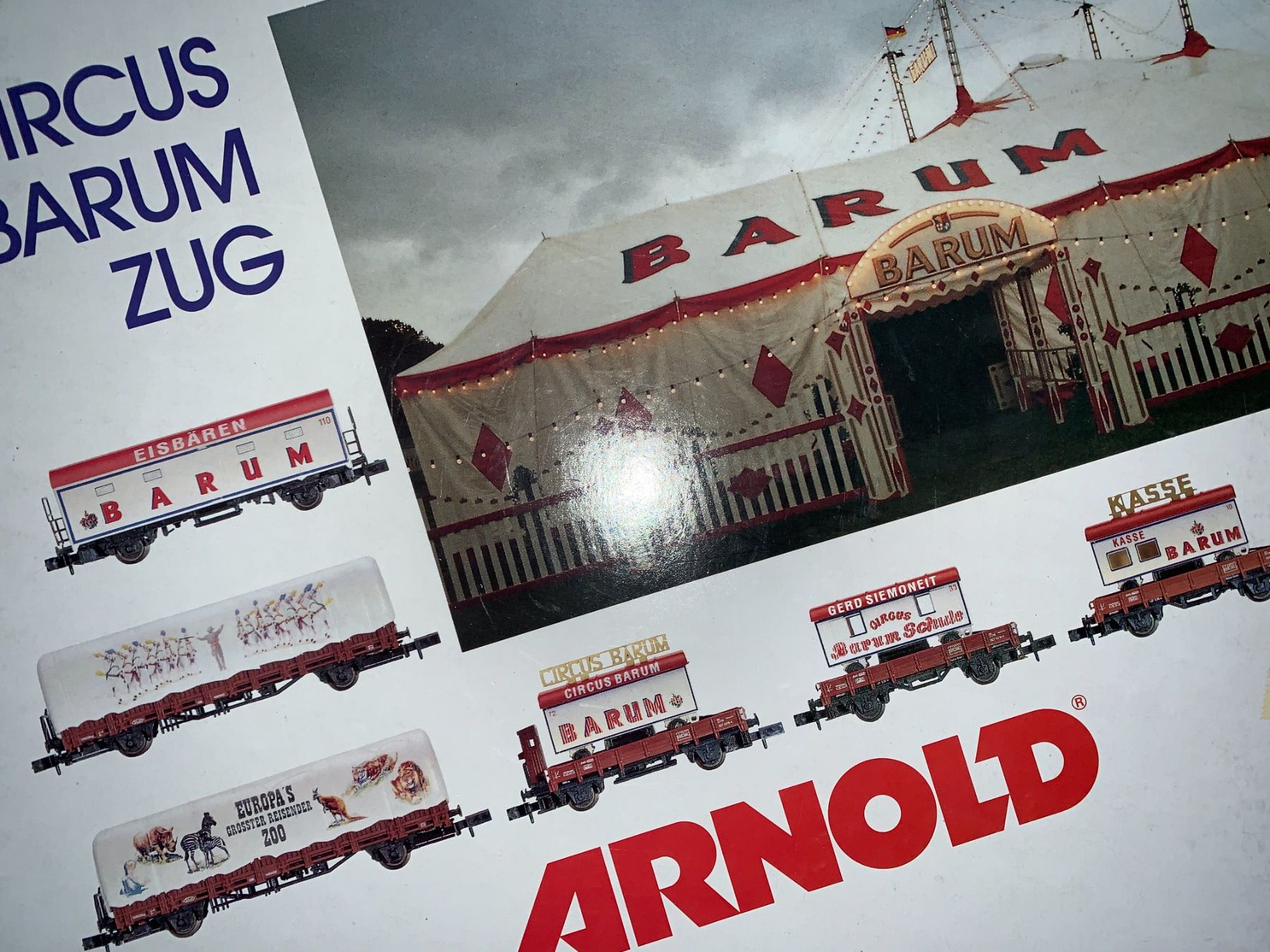 Arnold Modellini di ferrovie: Circus Barum von Arnold – Nuovo e nell'imballaggio originale da Belp venduto da cap_rc5h 1