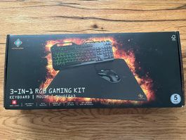 Gaming Set: Tastatur, Maus, Mauspad (3-in-1 RGB) - CH-Layout