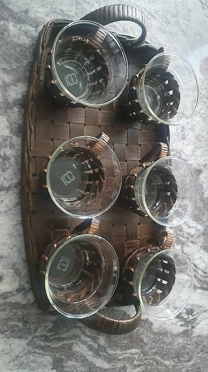 Bicchieri: Teegläser 6 fach mit Tablett – Usato da Sarnen venduto da monfur 3