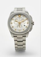 Versace Chronograph silberfarben Herrenarmbanduhr Ovp Neu