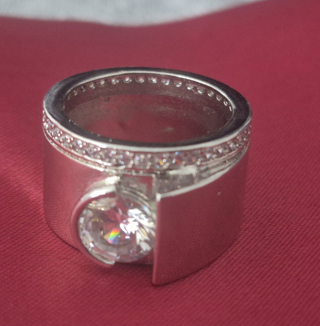 Ringe: Anello con pietre bianche, argento – Neu (gemäss Beschreibung) aus Giubiasco von Stefaniav 5