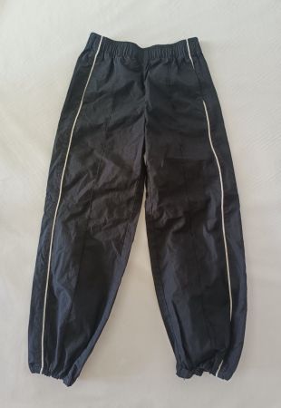H&M Baumwolle Hose Gr 134 Kinder schwarz, Top Zustand