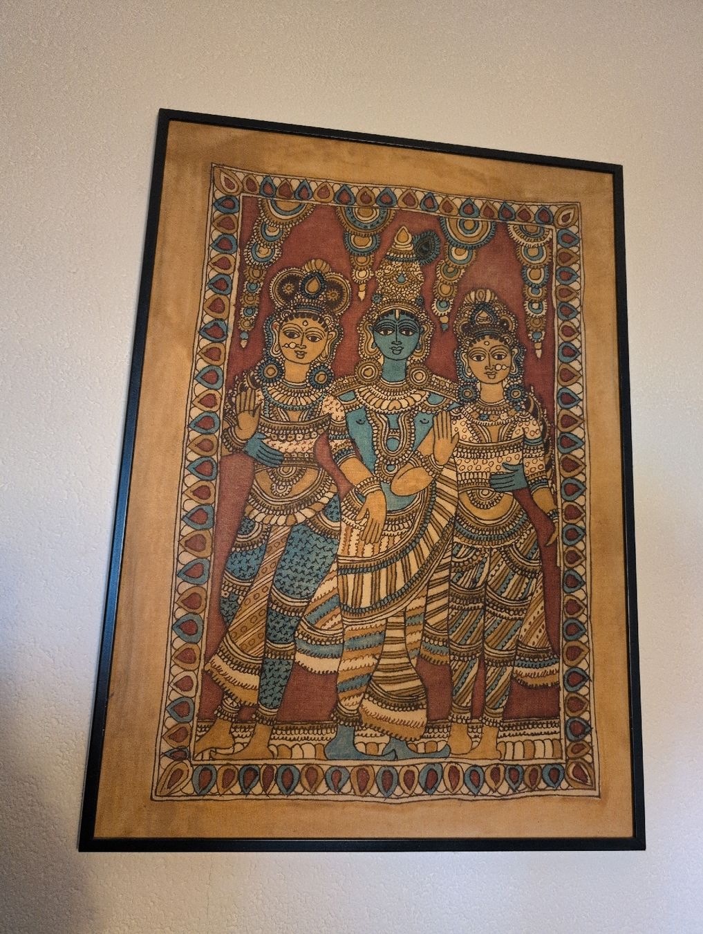 Tutte le decorazioni: Tableau peint à la main Inde représentation divinités . – Usato da Echallens venduto da Naia21111111111 1