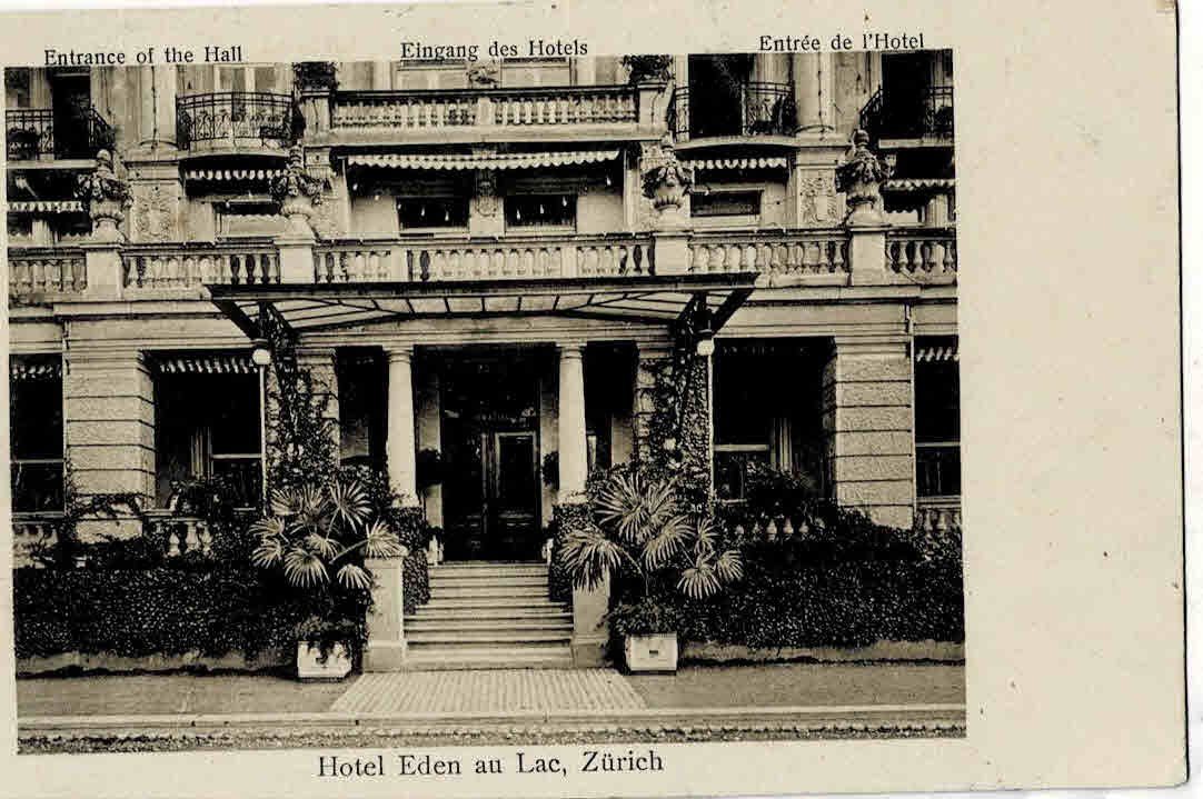 Cartoline postali: Zürich Hotel Eden 1916 – Usato da Sulz AG venduto da Oberdanne8