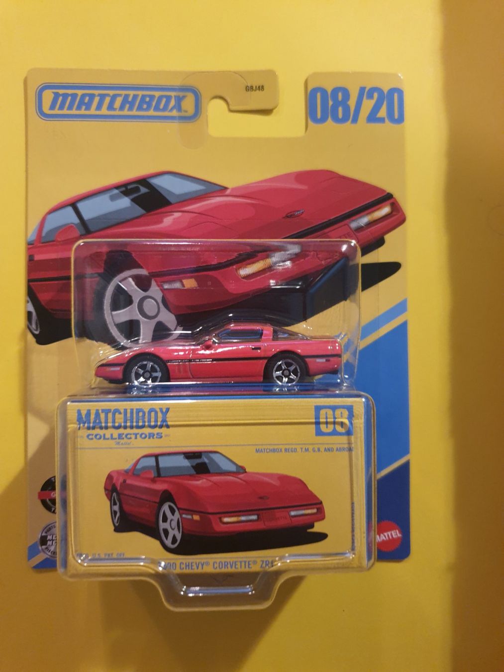 Matchbox Modellini d'auto: Matchbox 1990 CHEVY CORVETTE ZR1 – Nuovo e nell'imballaggio originale da Oftringen venduto da Rotor 1