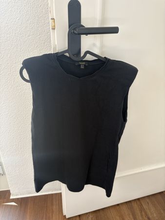 Massimo Dutti Black Sleeveless Top XS