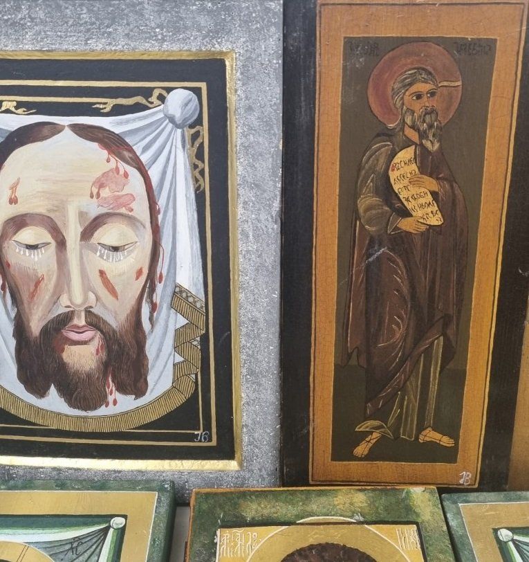 Dipinti: Ikonen Sammlung gemalt – Usato da Flums venduto da Flumsantik 1